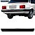 P/choque Plast CHEVETTE 1987 / 1994 TRASEIRO PRETO C/ ALMA DE AÇO - Imagem 1