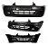 P/choque Plast CORSA  HATCH 2 E 4 PORTAS 1999 / 2008 DIANTEIRO PRETO  LISO S/ FURO - Imagem 2