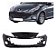P/choque Plast PEUGEOT - MOD 207 2008 / 2011 DIANTEIRO PRETO LISO C/FURO - Imagem 1