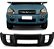 P/choque Plast TUCSON 2005 / 2016 DIANTEIRO PRETO LISO C/ FURO MILHA - Imagem 1
