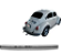 Lamina Colecionador FUSCA SEDAN AMERICANO 1968 / 1973 TRASEIRA CROMADO Americano - Imagem 1