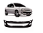 P/choque Plast PEUGEOT - MOD 206-  HATCH (BOCÃO) 2001 / 2010 DIANTEIRO PRETO S/ ALMOFADA - Imagem 1