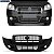 Parachoque Palio Restyling 3 07/09 Dianteiro Preto Liso - Imagem 1