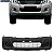 Parachoque Hilux 12/14 Dianteiro Preto Texturizado c/ grade  s/farol c/furo moldura - Imagem 1