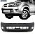 Parachoque Hilux 05/08 Dianteiro Preto Texturizado C/farol c/ furo moldura - Imagem 1