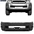 Parachoque Hilux 08/12 Dianteiro Preto Text c/ grade s/ Furo farol  c/ furo p/ moldura - Imagem 1