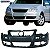 Parachoque Polo / Sedan /Hatch 07/11 Dianteiro Preto Liso c/ e s/farol - Imagem 1