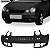 Parachoque Polo / Sedan /Hatch 03/06 Dianteiro Preto Liso c/ e s/farol - Imagem 1