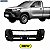 Parachoque Hilux Cab. Simples *ESPECIAL*  16/18 Dianteiro Preto Liso *p/FICAR COM VISUAL MOD. 2021* - Imagem 1