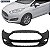 Parachoque New Fiesta Sedan 14/... Dianteiro Preto Liso - Imagem 1