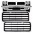 Grade CHEVETTE (L.E) 78/82 (PRATA) - Imagem 1