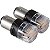 LED 1157 - 16 LEDS - 2835/4216  2-POLOS 12V LARANJA - Imagem 1