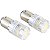 LED 1157 - TITANIUM 23 SMD-4014/3030 - 2 POLOS 12V BRANCO - Imagem 4