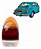LENTE TRASEIRA VW 1300/1500 AMBAR - Imagem 1