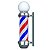 Barber Pole Barbearia Poste Giratório Inoxidável - Imagem 4