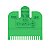 Pente de Disfarce Para Máquina De Cortar Cabelo Profissional 0.5 - 1.5mm Verde - Imagem 2