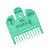Pente Para Máquina De Cortar Cabelo Profissional No 1 - 3mm Verde - Imagem 2