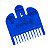 Pente Para Máquina De Cortar Cabelo Profissional No 1 - 3mm Azul - Imagem 2