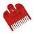 Pente Para Máquina De Cortar Cabelo Profissional No 1 - 3mm Vermelho - Imagem 2