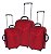 Conjunto de malas de viagem - Vermelho - Imagem 1