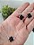 CONJUNTO PRATA 925 TREVO PRETO - Imagem 2