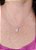 COLAR PINGENTE LETRA MICROZIRCÔNIAS PRATA 925 - Imagem 4
