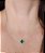 GARGANTILHA CHOKER TREVO PEDRA NATURAL PRATA 925 - Imagem 1