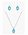 CONJUNTO PRATA 925 GOTA ZIRCÔNIA CORES - Imagem 3