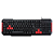Teclado Tgaming USB Preto Vermelho Goldentec - Imagem 1