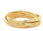 Pulseira Bracelete 03 fios Banho Ouro 18k - 08mm de espessura - Imagem 1