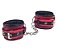 Algema em Couro com Corrente Leather - Vermelho e Preto - Imagem 1