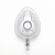 Máscara Facial com Almofada de Ar (Bojo Inflável), Numero 0 Neonatal, - Unidade - Imagem 1