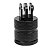 Adaptador Giratorio Rosca Femea 1/4 Gopro Para Insta360 - Imagem 3
