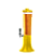 Torre de Chopp na cor Amarelo 3L Doutor Beer com dois tubos em alumínio - Imagem 1
