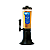 Torre de Chopp Doutor Beer 3,5L - Copo 360 - Com Torneira Tap Handle Preta - Imagem 1