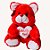 Urso Coyote Coração Vermelho Baby un/1 - Imagem 1