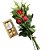Buquê 3 rosas + Ferrerorocher un/1 - Imagem 1