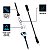 Stealth C6-300V Stereo Gaming Headset (Branco e Azul) - PS5, PS4, Xbox-One, Xbox-Series X, Switch, PC e Celulares - Imagem 6