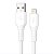 Cabo 2.4A Apple Lightning 8 pinos Emborrachado 1,2Metro  Branco ELG - Imagem 1