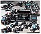Cidade De Lego série estação de polícia swat corpo equipe caminhão militar Azul - Imagem 1