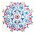 MANDALA AMOR E PAZ - Imagem 1