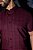 Camisa de Manga Curta SLIM TRICOLINE VINHO QUADRICULADA - Imagem 9