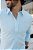 Camisa Manga Longa Slim Azul Claro - Imagem 1