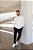 Camisa Manga Longa Slim OFF WHITE c/ elastano - Imagem 4