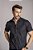 Camisa de Manga Curta SLIM PRETO LINHO FLAMÊ - Imagem 3