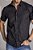 Camisa de Manga Curta SLIM PRETO LINHO FLAMÊ - Imagem 1