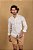 Camisa de Manga longa SLIM GOLA PADRE BEGE LINHO - Imagem 4