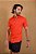 Camisa de Manga Curta SLIM LINHO LARANJA - Imagem 3