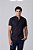 Camisa de Manga Curta GOLA PADRE SLIM LINHO FLAMÊ PRETO - Imagem 4