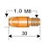 Bico De Contato Para Tocha Mig Mag 1.0 Mm M8 - Imagem 1